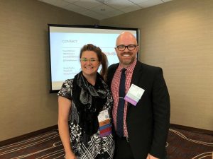 travis atkinson and nicole pashka at the PRA conference